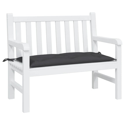 Bänkdyna för trädgården svart 110x50x7 cm oxfordtyg