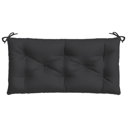 Bänkdyna för trädgården svart 110x50x7 cm oxfordtyg