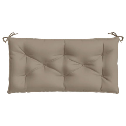 Bänkdyna för trädgården taupe 110x50x7 cm oxfordtyg