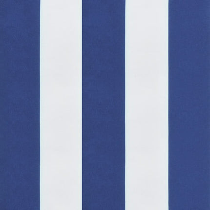 Bänkdyna blå&vit randig 110x50x7 cm tyg