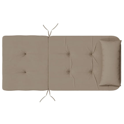 Solstolsdynor 2 st taupe oxfordtyg