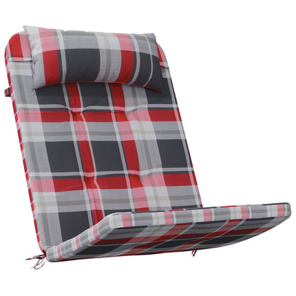 Stolkuddar 2 st Oxford Tyg Röd Rutig 58 x 77 x 4,5 cm