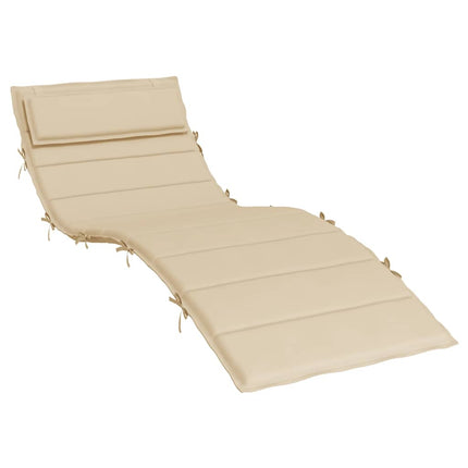 Dyna till solsäng beige 180x60x4 cm oxfordtyg
