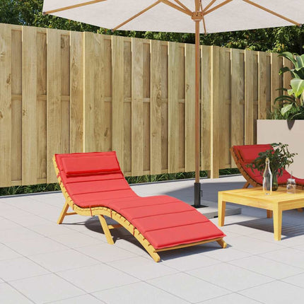 Dyna till solsäng röd 180x60x4 cm oxfordtyg