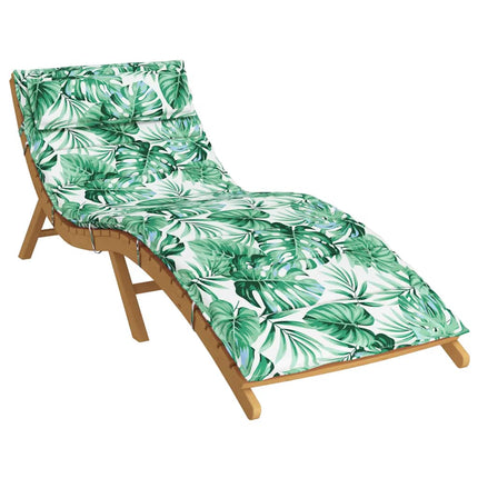 Dyna till solsäng bladmönster 180x60x4 cm oxfordtyg