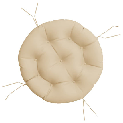 Rund dyna beige Ø 60 x11 cm oxfordtyg
