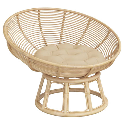 Rund dyna beige Ø 60 x11 cm oxfordtyg