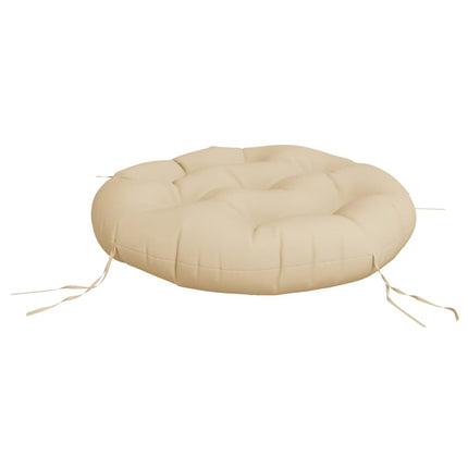 Rund dyna beige Ø 60 x11 cm oxfordtyg