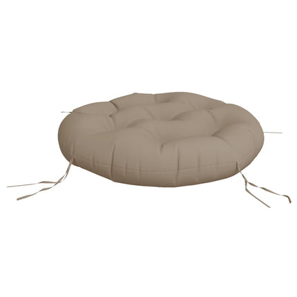 Rund dyna taupe Ø 60 x11 cm oxfordtyg
