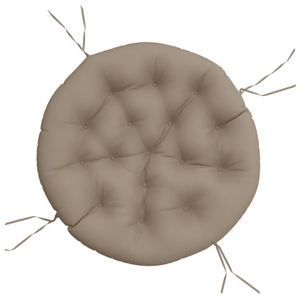 Rund dyna taupe Ø 100x11 cm oxfordtyg