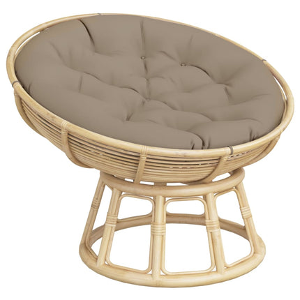 Rund dyna taupe Ø 100x11 cm oxfordtyg