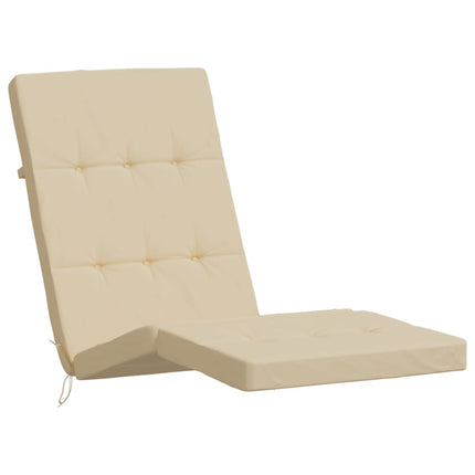 Stolsdynor för däckstolar 2 st beige oxfordtyg