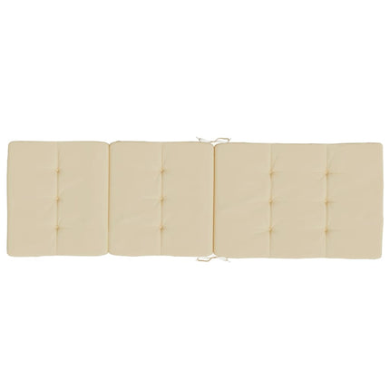 Stolsdynor för däckstolar 2 st beige oxfordtyg