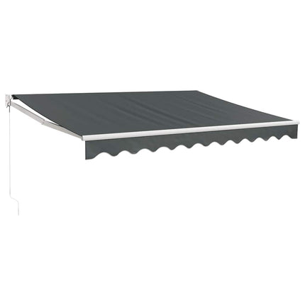 Markis infällbar antracit 3,5x2,5 m tyg&aluminium