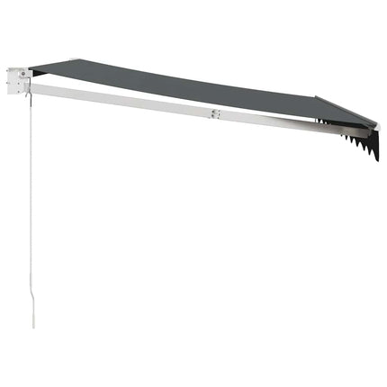 Markis infällbar antracit 3,5x2,5 m tyg&aluminium