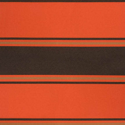 Markis infällbar orange och brun 3,5x2,5 m tyg&aluminium