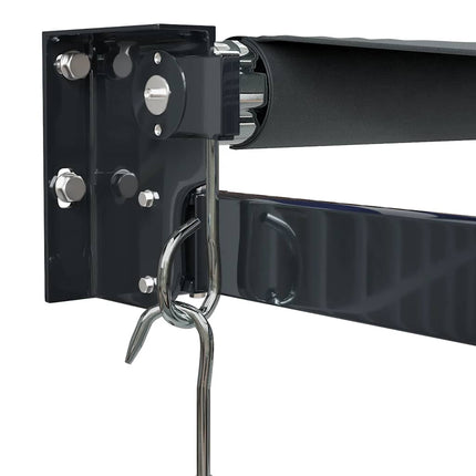 Markis infällbar antracit 4x3 m tyg&aluminium