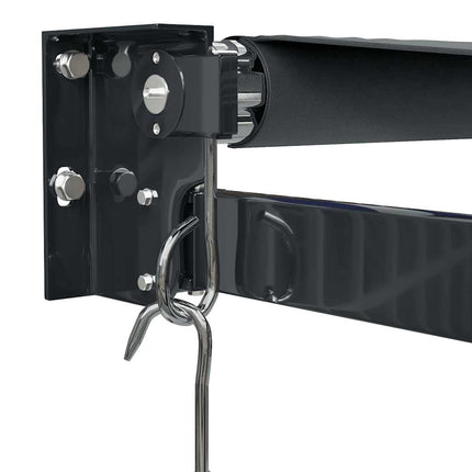 Markis infällbar antracit 5x3 m tyg&aluminium