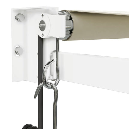 Automatisk infällbar markis gräddvit 4,5x3 m
