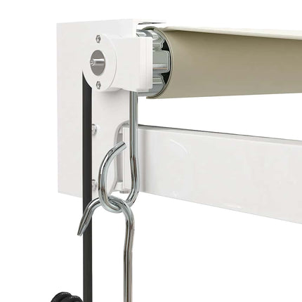 Automatisk infällbar markis gräddvit 5x3 m