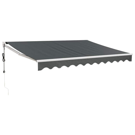 Automatisk infällbar markis antracit 3x2,5 m