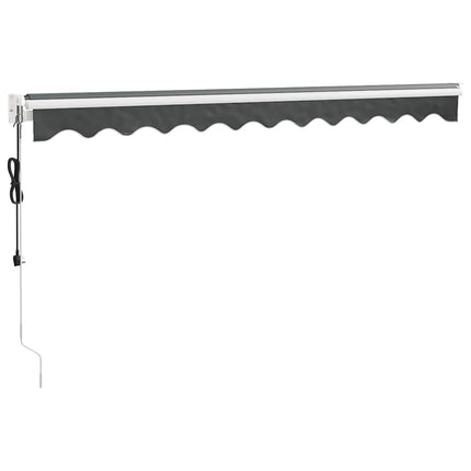 Automatisk infällbar markis antracit 3x2,5 m