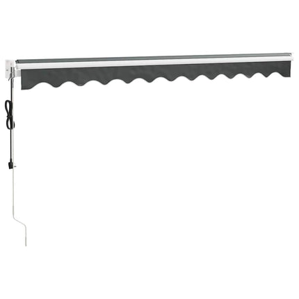 Automatisk infällbar markis antracit 3,5x2,5 m