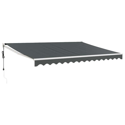 Automatisk infällbar markis antracit 4x3 m