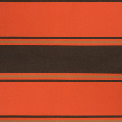 Automatisk infällbar markis orange och brun 4,5x3 m