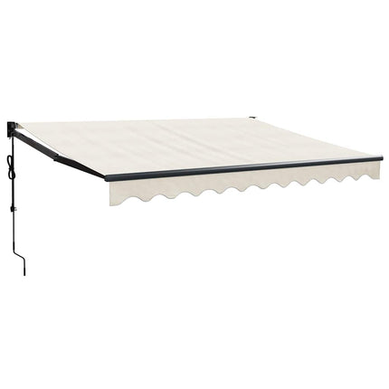 Automatisk infällbar markis gräddvit 3x2,5 m