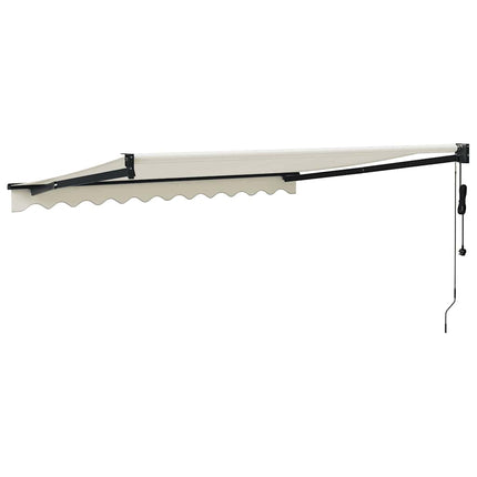 Automatisk infällbar markis gräddvit 3x2,5 m