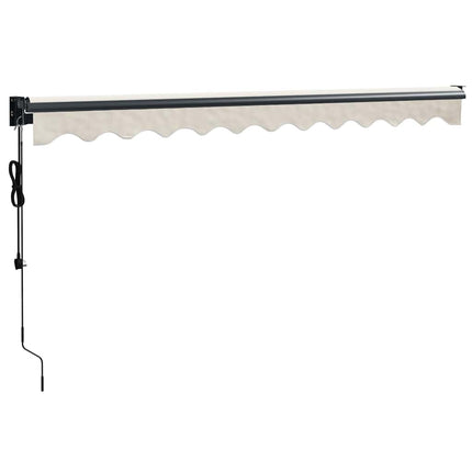 Automatisk infällbar markis gräddvit 3x2,5 m