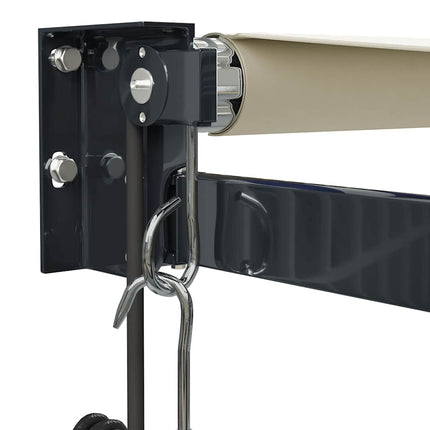 Automatisk infällbar markis gräddvit 3x2,5 m