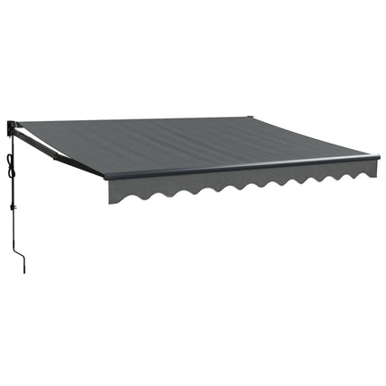 Automatisk infällbar markis antracit 3x2,5 m