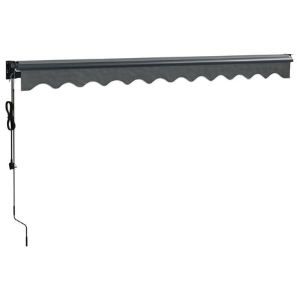 Automatisk infällbar markis antracit 3x2,5 m