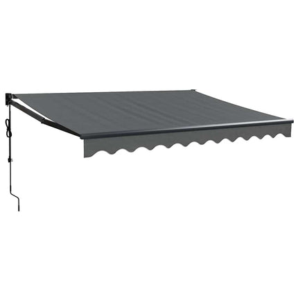 Automatisk infällbar markis antracit 3,5x2,5 m