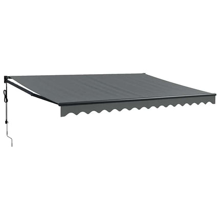 Automatisk infällbar markis antracit 4x3 m