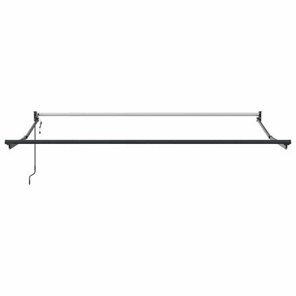 Automatisk infällbar markis orange och brun 3,5x2,5 m