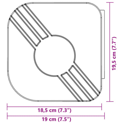 Markis infällbar blå och vit 5x3 m tyg och aluminium