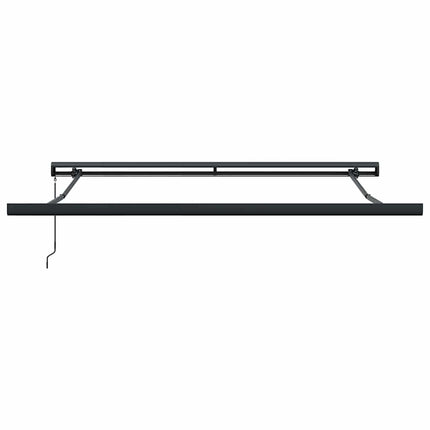 Markis infällbar gul och vit 3,5x2,5 m tyg&aluminium