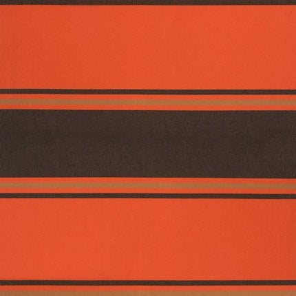 Markis infällbar orange och brun 3x2,5 m tyg&aluminium