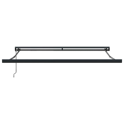 Markis infällbar gul och vit 3,5x2,5 m tyg&aluminium