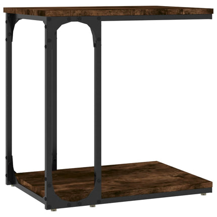 Soffbord rökfärgad ek 50x35x52 cm konstruerat trä