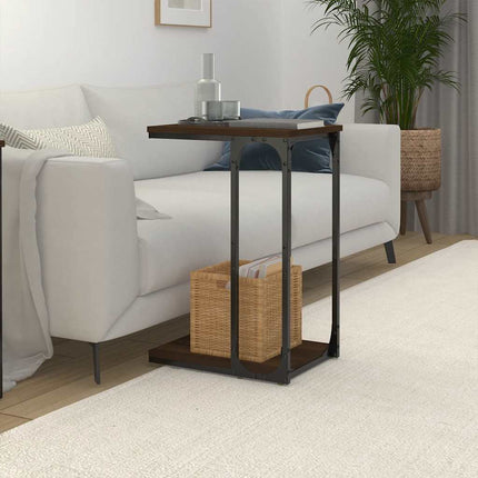 Soffbord brun ek 40x30x60 cm konstruerat trä