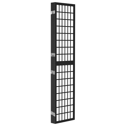 Rumsavdelare med 4 paneler japansk stil 160x170 cm svart