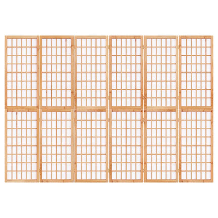 Rumsavdelare med 6 paneler japansk stil 240x170 cm
