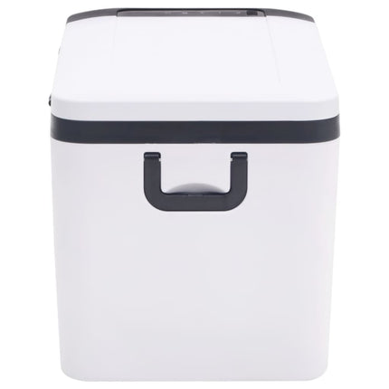 Kylbox med handtag 25 L svart och vit PP & PE