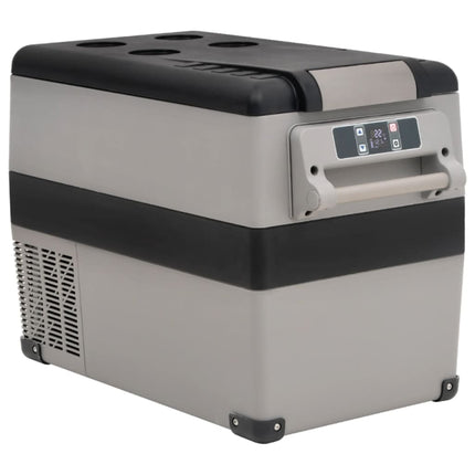 Kylbox med handtag 35 L svart och grå PP & PE