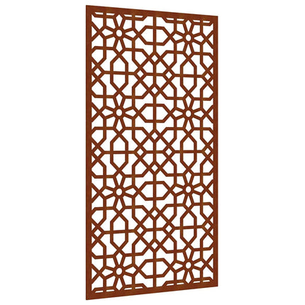Väggdekoration 105x55 cm rosttrögt stål morisk design