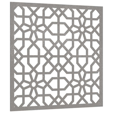 Väggdekoration 55x55 cm rosttrögt stål morisk design
